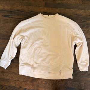Aerie Soft Cream Crew Neck Sweater